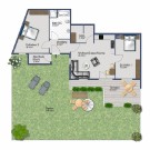 Grundriss Ferienwohnung - schneller Lage-Überblick